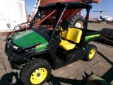 2020 JOHN DEERE 865M UTV, 1,243 (+/-)  4X4, ROOF, MANUAL TILT BED, DIESEL