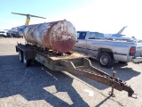 1000 GALLON FUEL TANK,  TRAILER MOUNTED, TANDEM AXLE,