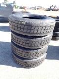 (4) LO-PRO 22.5 LUG TIRES,  ORIGINAL