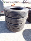 (4) 11R22.5 HWY TIRES,  ORIGINAL