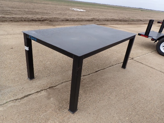 SHOP TABLE,  4' X 8', METAL