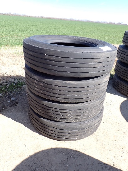 (4) 11R22.5 HWY TIRES,  ORIGINAL