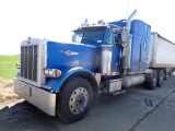 1990 PETERBUILT 379 TRUCK TRACTOR, 174,000 (+/-)  SLEEPER, TWIN SCREW, AIR