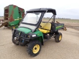 JOHN DEERE 855 GATOR UTV,  ROOF, WINDSHIELD, 4X4, GAS, ELECTRIC DUMP BED S#