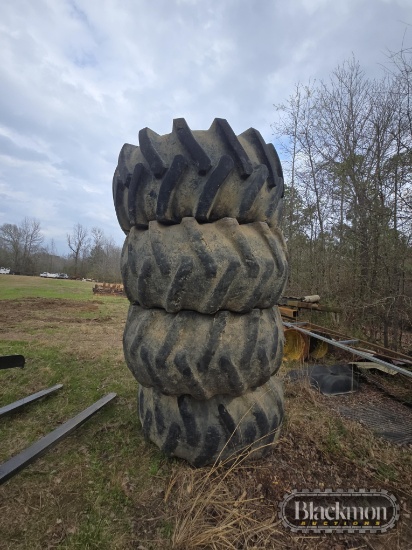 (4) WHEELS & TIRES,