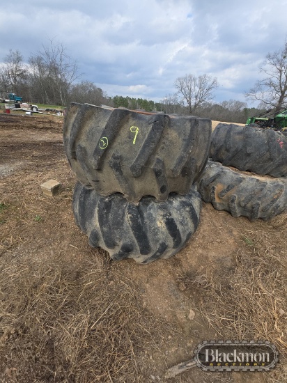2 SKIDDER TIREE