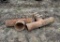 (2) PVC Irrigation T's & Poly Pipe Hose Clamp Bands