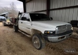 2001 Ram 2500 Extended Cab Flatbed Truck,