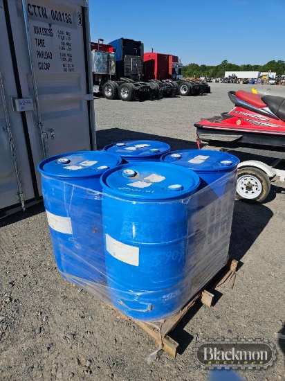 Pallet with (4) drums of Jubilee Cleaner Degreaser