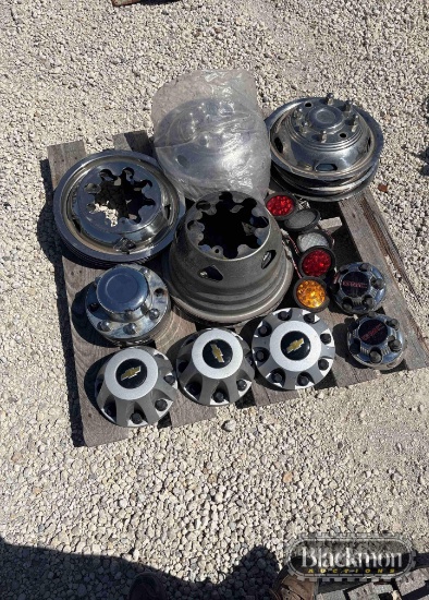 ASSORTED WHEEL PARTS,