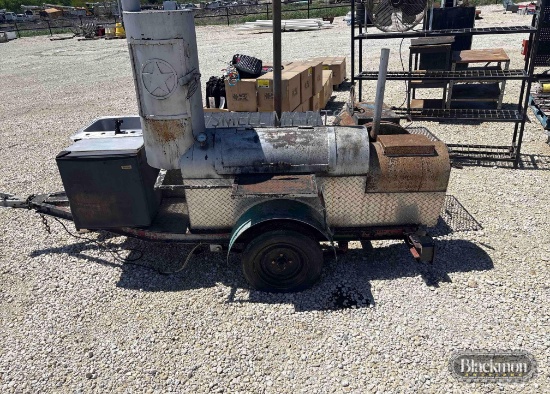 SHOP BUILT COOKER TRAILER,
