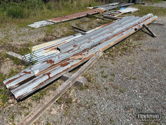 Large Lot of Sheet Metal Roofing
