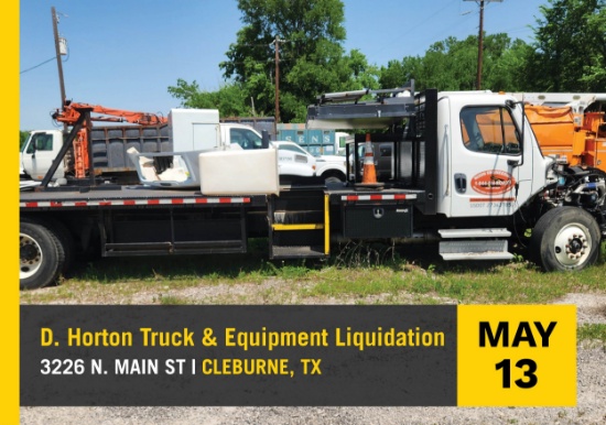 D. Horton Truck and Equipment Liquidation Sale