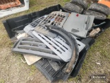 LOT OF ASSORTED TRUCK GRILLS/PANELS/TIRES & WHEELS/BED LINER