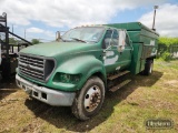 2000 FORD F650 FORESTRY CHIPPER DUMP TRUCK,