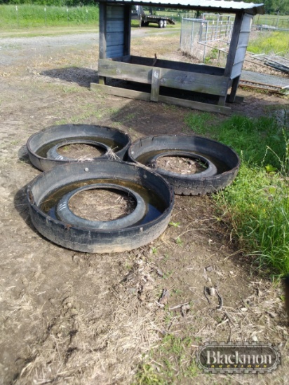 Homemade Tire Cattle Feeder