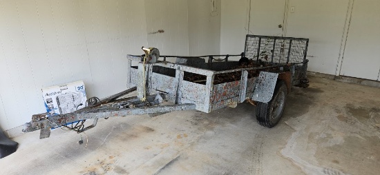 Shop-Built Single Axl Utility Trailer w/ Ramp,