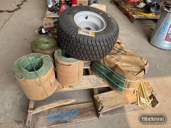 Lot of Baler Twine and Misc. Baler Parts