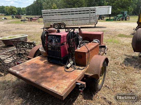 Lincoln Ranger 8 Generator/Welder on Shop Built Flatbed Trailer
