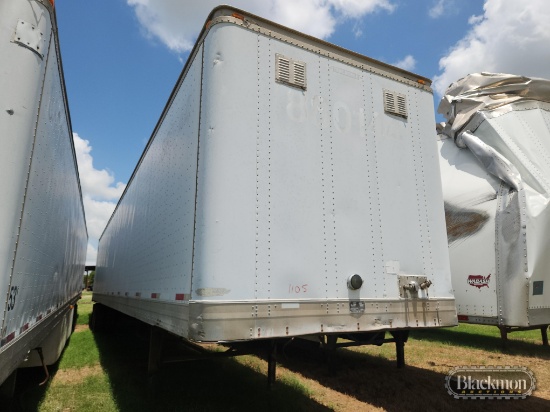 1998 TRAILMOBILE DRY BOX VAN TRAILER,