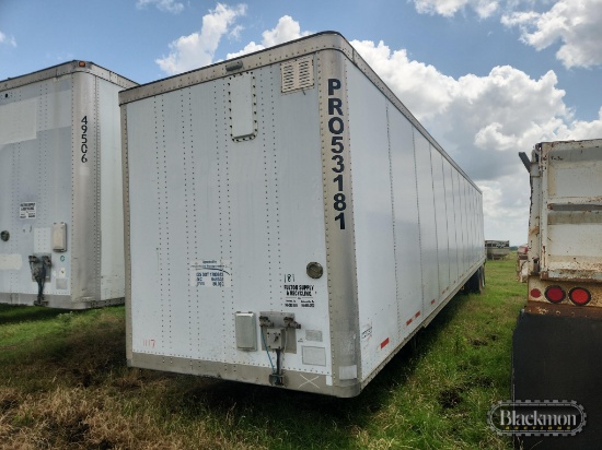 2008 WABASH DRY BOX VAN TRAILER,