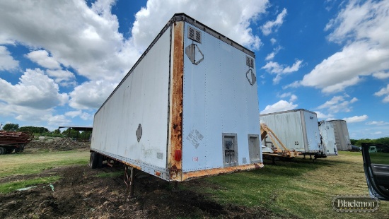 1982 CASH DRY BOX VAN TRAILER,