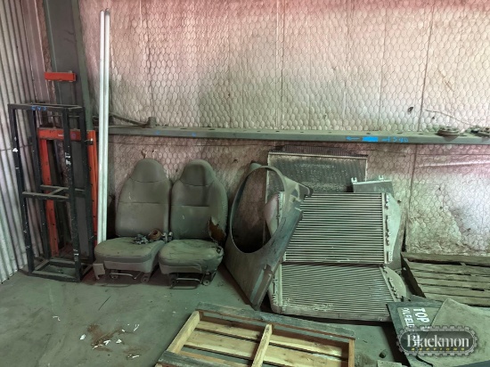 Items On East Wall Behind Forklift