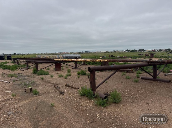 (7) Pipe Stands & All Scrap Around Them