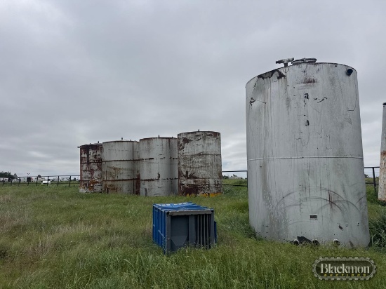 11 Upright Steel Tanks & 1 Salvage Frac Tank