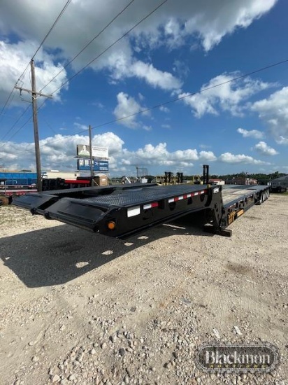 2002 ASPEN FOLDING NECK LOWBOY TRAILER,