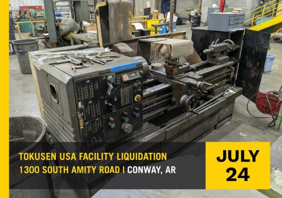Tokusen USA Facility Liquidation: Online Only