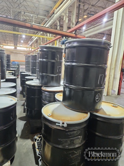 (21) 55 gallon barrels