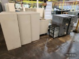 METAL CABINETS & (2) CHARGING CARTS