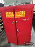 RED FLAMMABLE CABINET