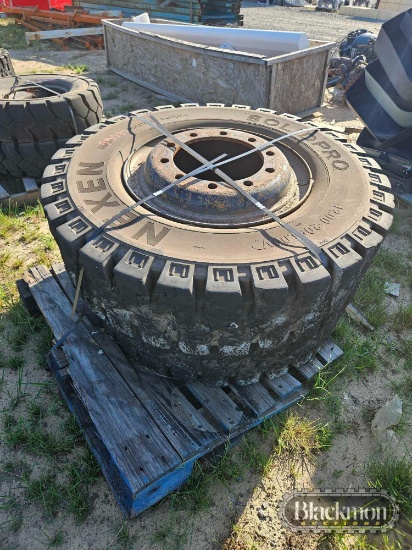 (2) Solid Forklift Tires,