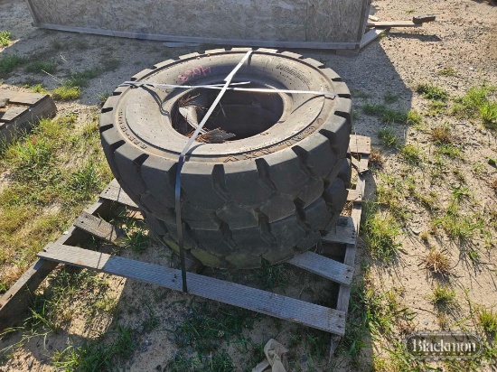(2) Pnuematic Forklift Tires,