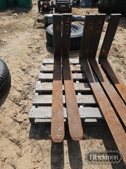 (2) Forklift Forks