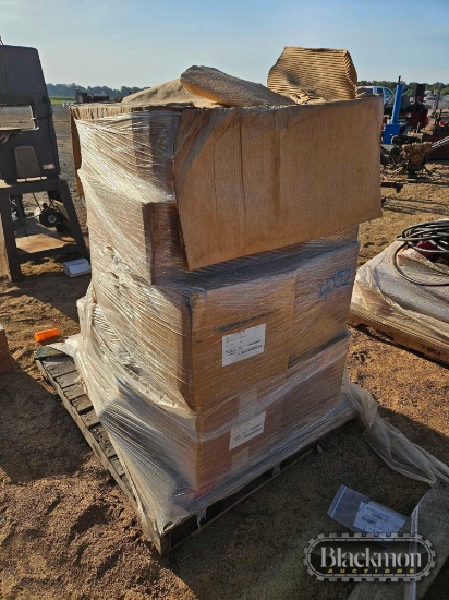 Pallet with Air Filter Housings, Brush Bladed Scrubbers,