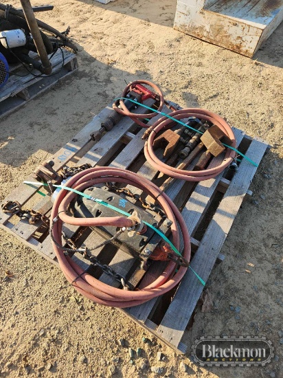 Pallet with (2) Pneumatic Jackhammers & (4) Bits