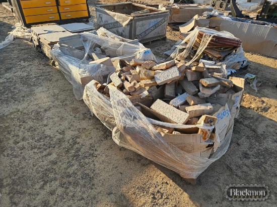 (4) Pallets with Landscape Rock,