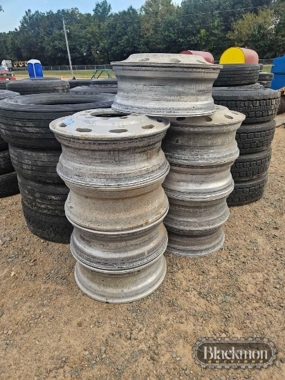 (7) Aluminum Hub Pilot Rims,
