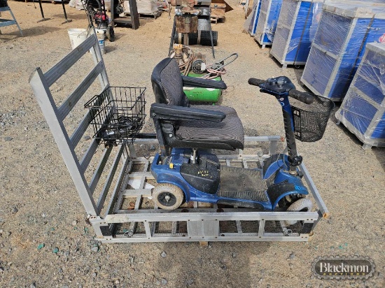 Mobility Scooter with Hitch Mount Carrier