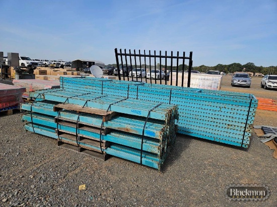 (12) Pallet Rack Uprights & (54) Pallet Rack Shelf Cross Members