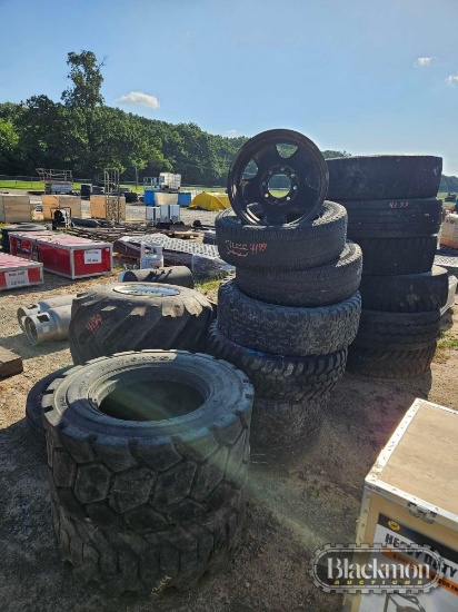 LOT OF (2) MISCELLANEOUS TIRES AND WHEELS,