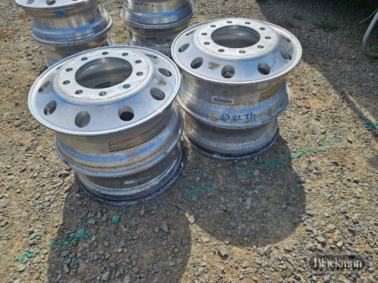 (4) Aluminum Hub Pilot Rims,