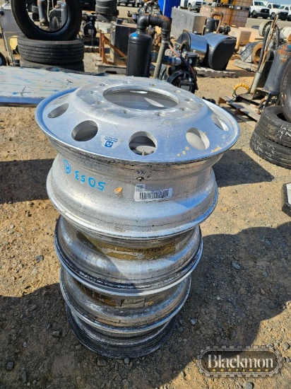 (4) Aluminum Hub Pilot Rims,