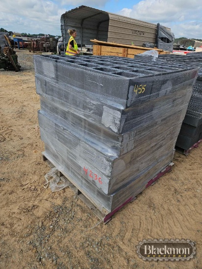 PALLET WITH (108) CINDER BLOCKS, 8 INCH X 16 INCH, HEAVY WEIGHT