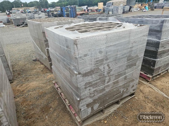 (2) Pallets with (216) Cinder Blocks,