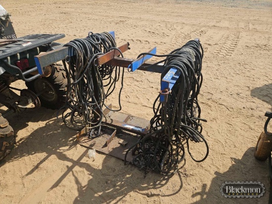 Torch Bottle Rack and Welding Leads