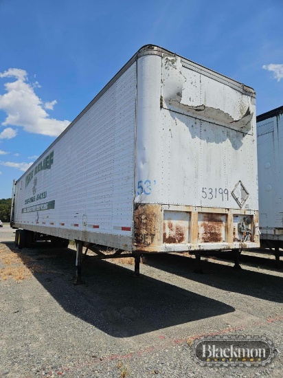 1989 Fruehauf Van Trailer,